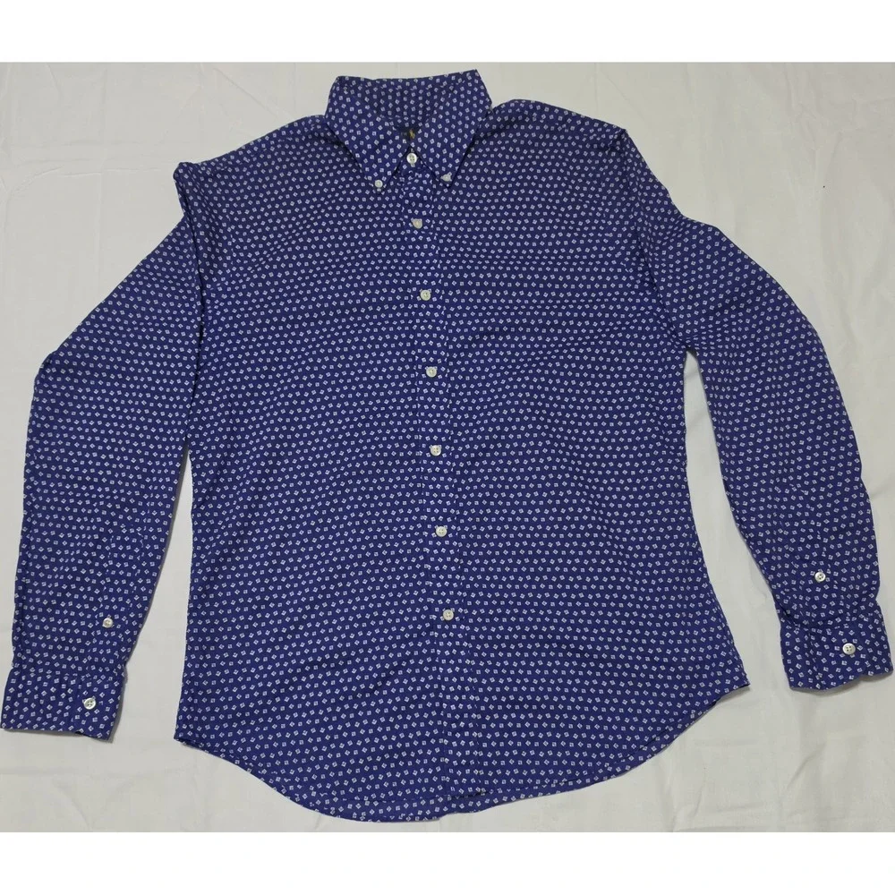 Ralph Lauren Polo Long Sleeve Men's Button Up Shirt Large -  Anti Wrinkle